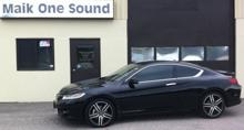 Black 2016 Honda Accord Coupe with premium window tint